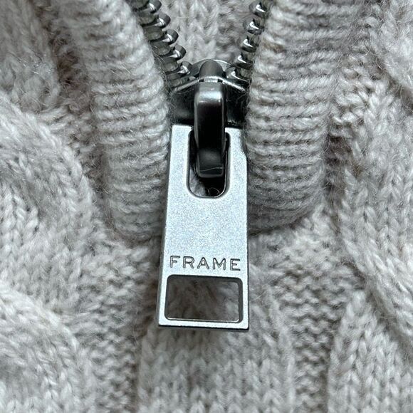 Frame Half-Zip Cable Sweater - Picture 4 of 9